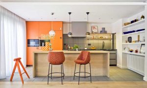 Cocina con estufa