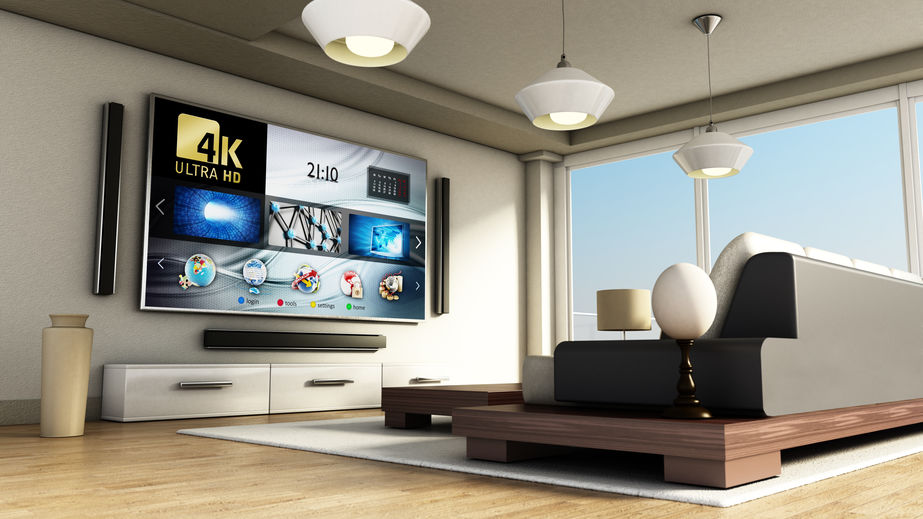 Modern 4K smart TV 