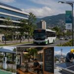 Clean energy integrated into urban infrastructure in Central America.