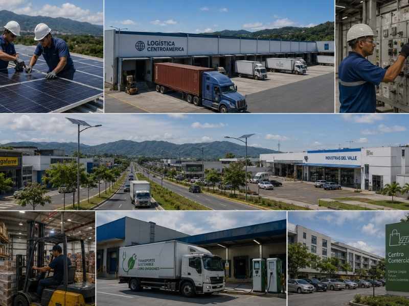 Renewable energy supporting economic activity in Central America.