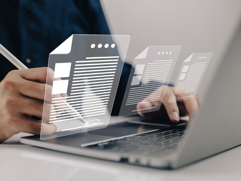 A digital repository organizes documents, procedures, and lessons learned across the organization.